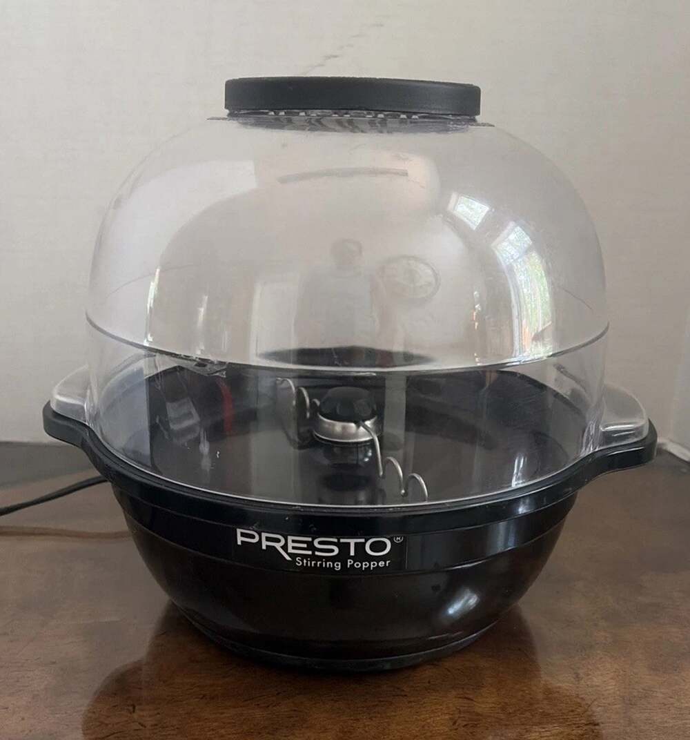 Presto Electric Stirring Popcorn Maker 05200 6 Quart Corn Popper